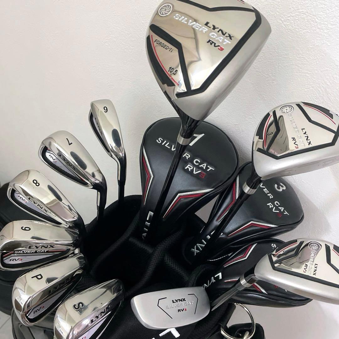 ほぼ新品未使用 メンズ リンクス シルバーキャット ゴルフクラブ フル