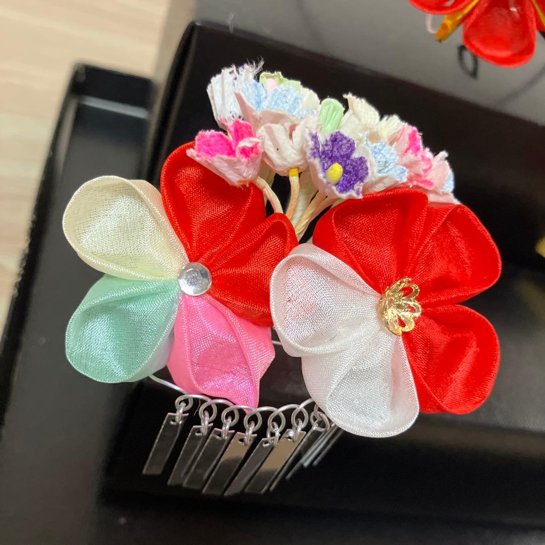 753 髪飾り 日本髪 七五三 勝山 つまみ ちんころ 5点セット かんざし