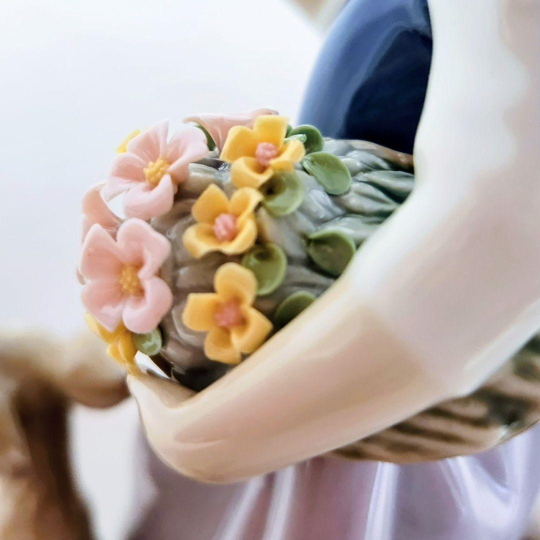 リヤドロ【美品】フィギュリン《少女と犬》No.5761