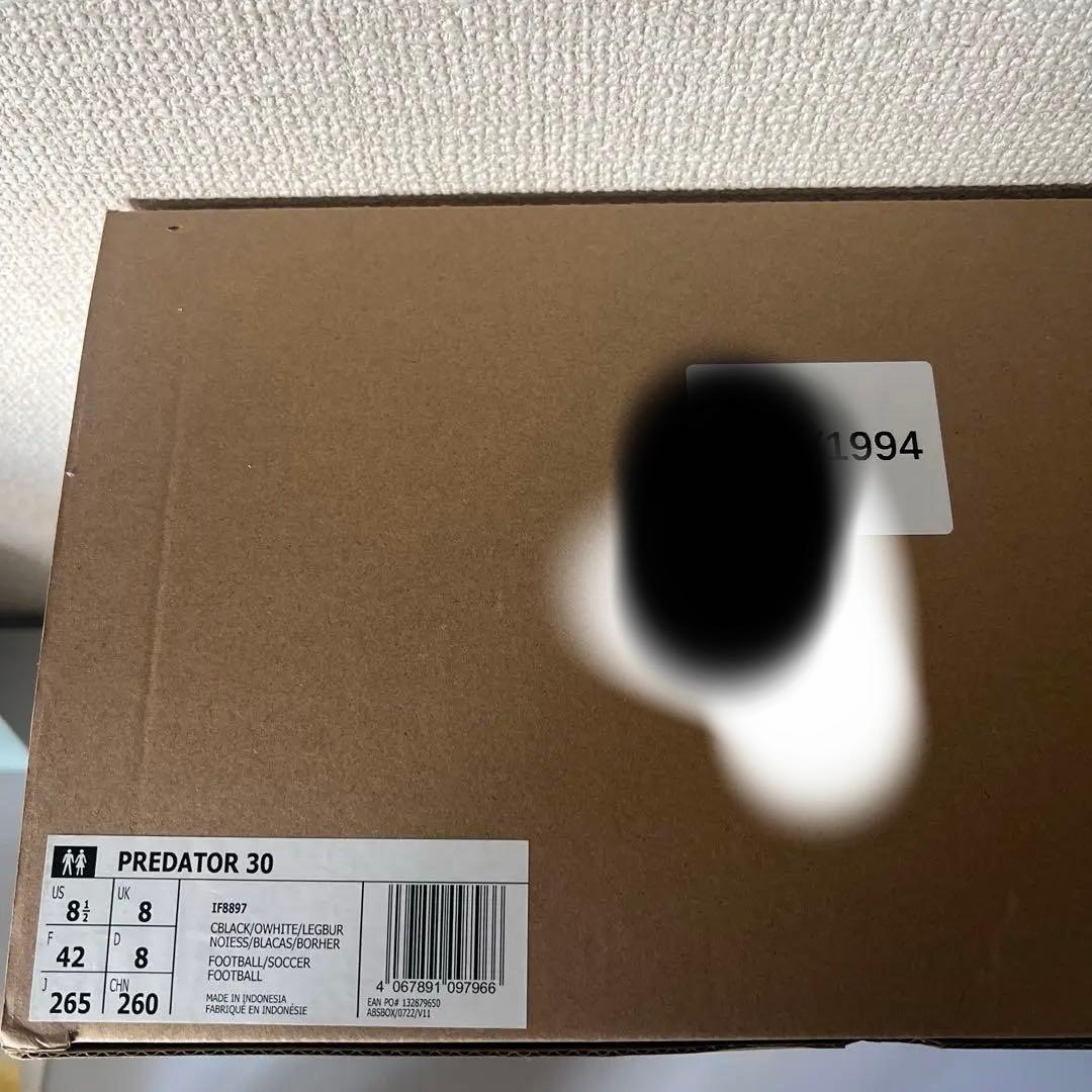 シューズ PREDATOR 30 adidas football 26.5cm