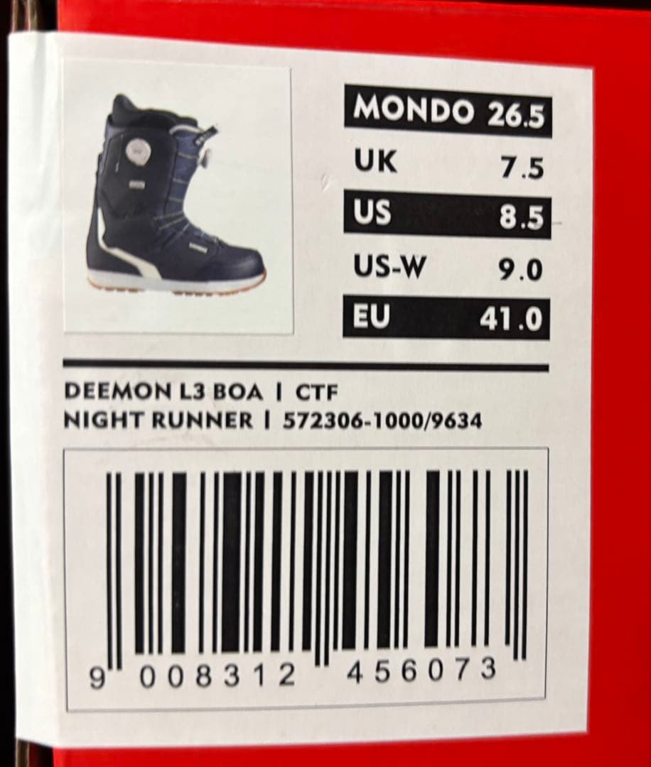 DEEMON L3 BOA スノーボードブーツ 26.5CTF