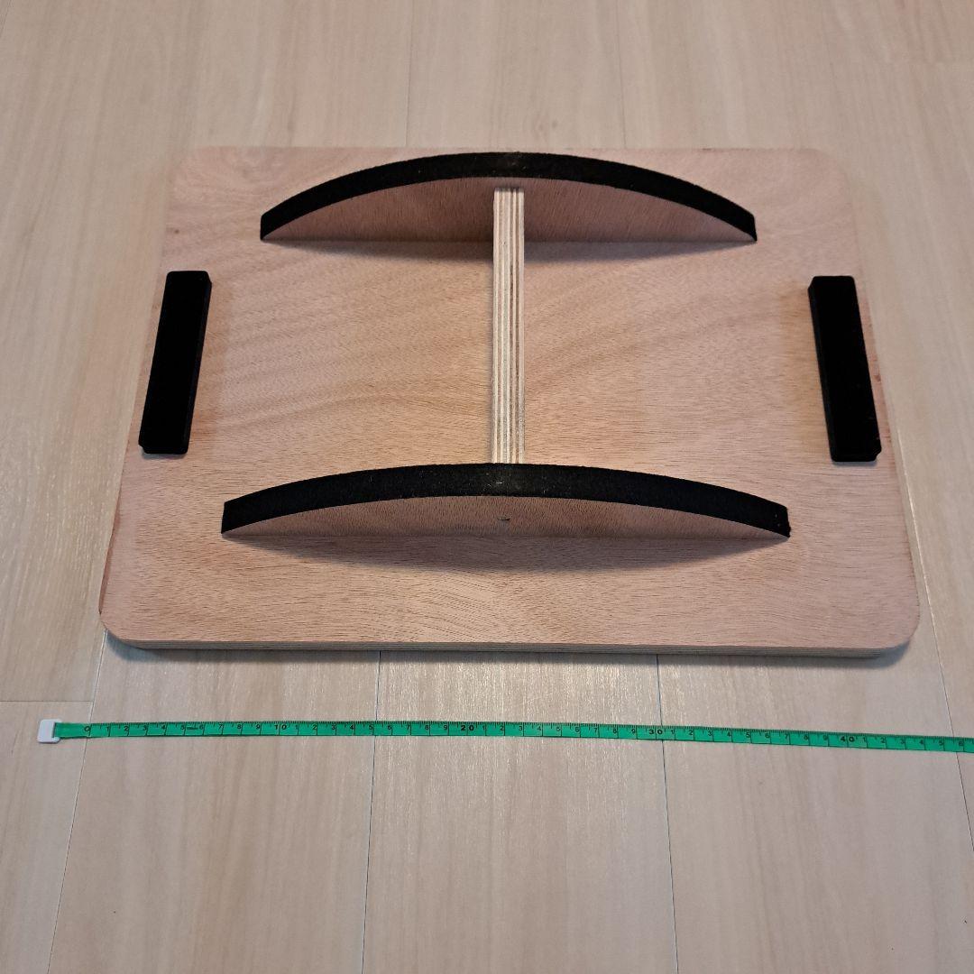 木製バランスボード 約44㎝×34㎝×高8㎝ - メルカリ