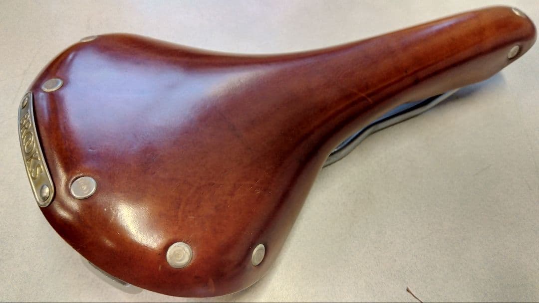 BROOKS レザーサドル ブラウン - メルカリ
