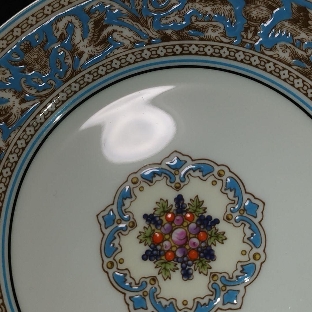 ウェッジウッド【フロレンティーンターコイズ】17.5cm プレート ６枚 黒壺