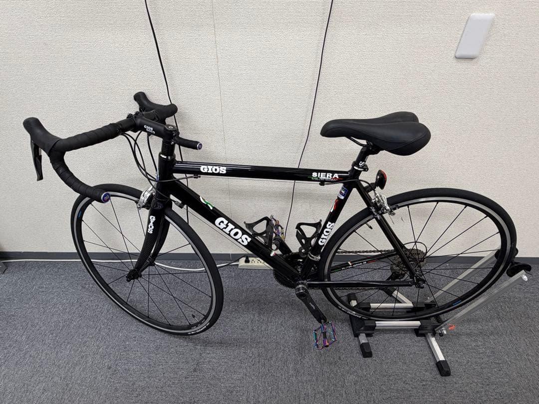 【整備済み】GIOS SIERA ブラック 520サイズ　【ロードバイク】 GIOS ジオス｜2025 SIERA [シエラ]｜ロードバイク・クロスバイク専門