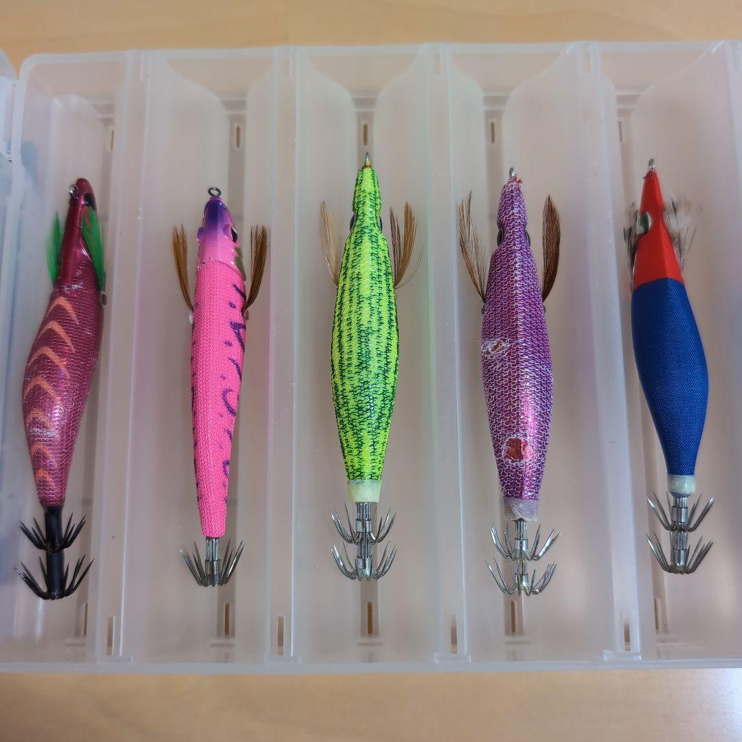 イカメタル エギ オモリグ 鉛スッテ メイホウリバーシブルケース付き