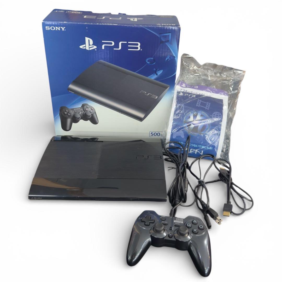 SONY PS3本体 500GB CECH-4300C 動確済 コントローラー付 - メルカリ