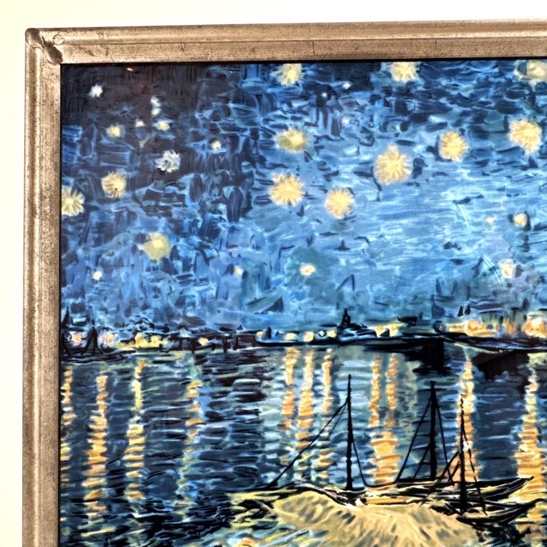 フィンセント・ファン・ゴッホ ステンドグラス ローヌ川の星月夜