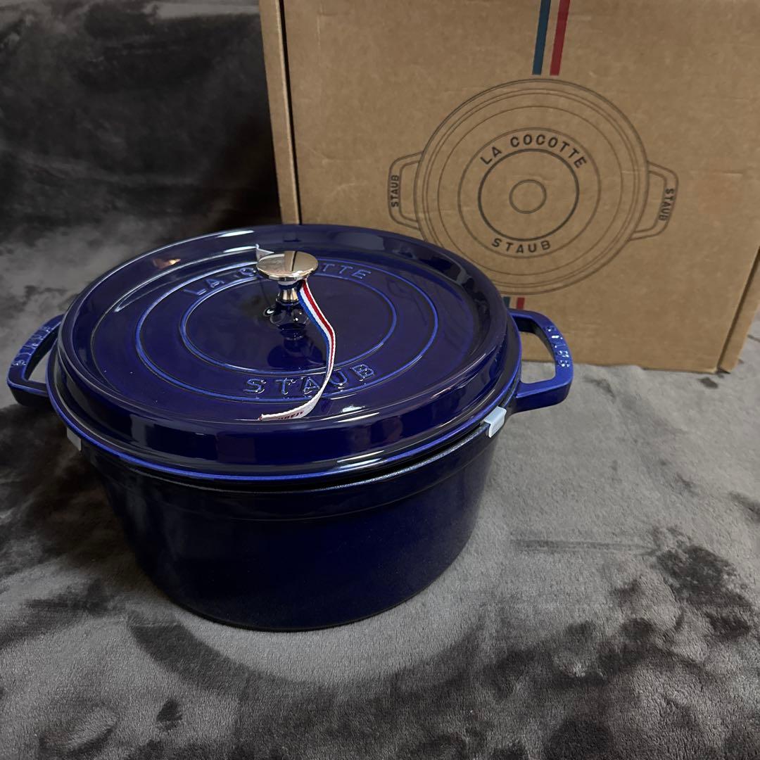 新品未使用]STAUB ピコ・ココット ラウンド 28cm グランブルー - メルカリ