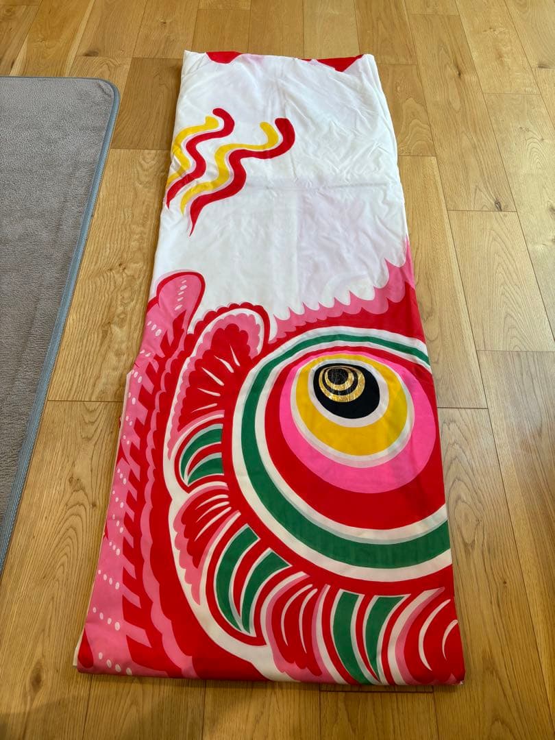 希少 鯉のぼり 赤8m ユニチカナイロン 祝 日の出 鯉織 飛龍印