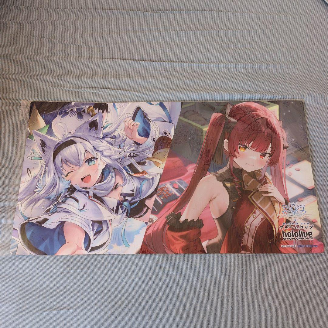 【最安値!!ブルームカップ】白上フブキ宝鐘マリン　プレイマット　ホロカ ホロカ プレイマット ブルームカップ全勝商品 - メルカリ