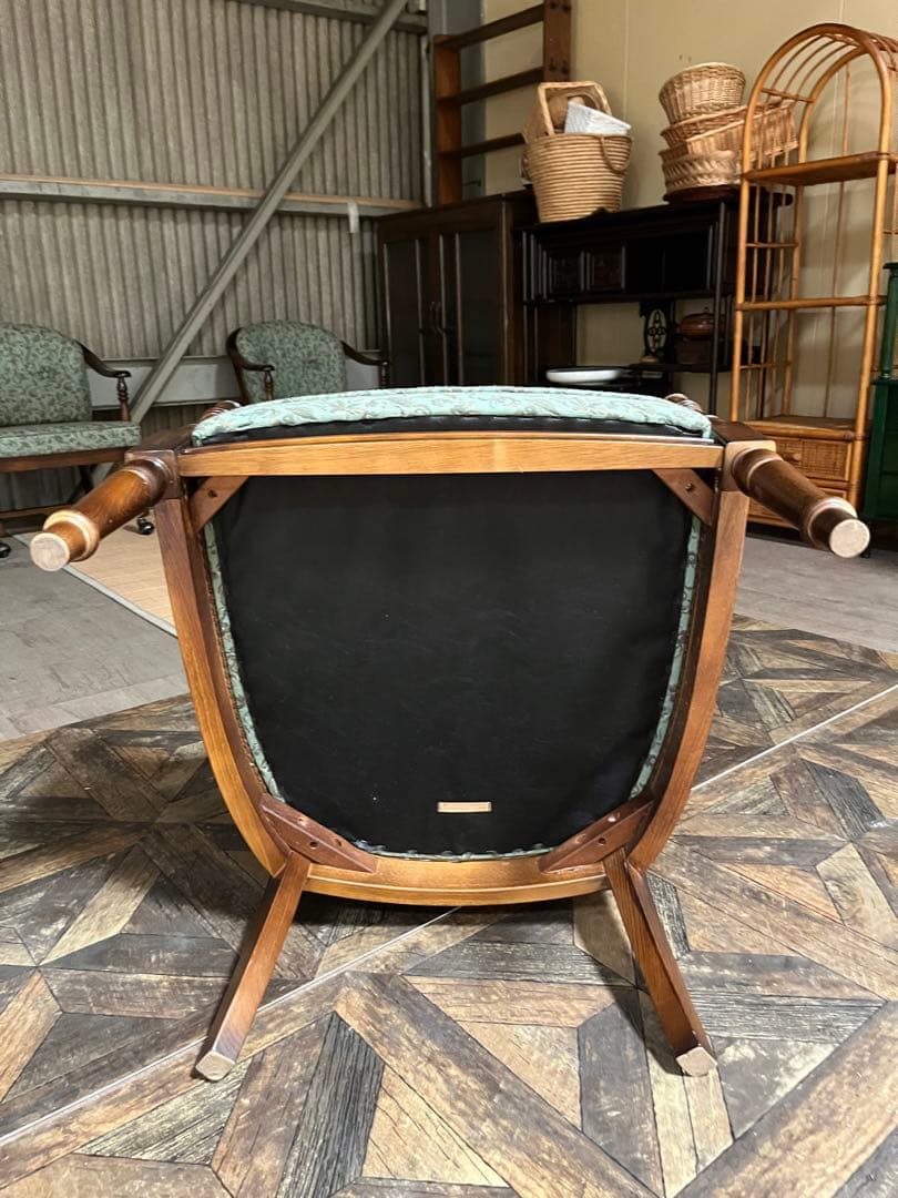 野の花子様専用＊カリモク コロニアル シングルソファ肘掛 椅子1人掛け