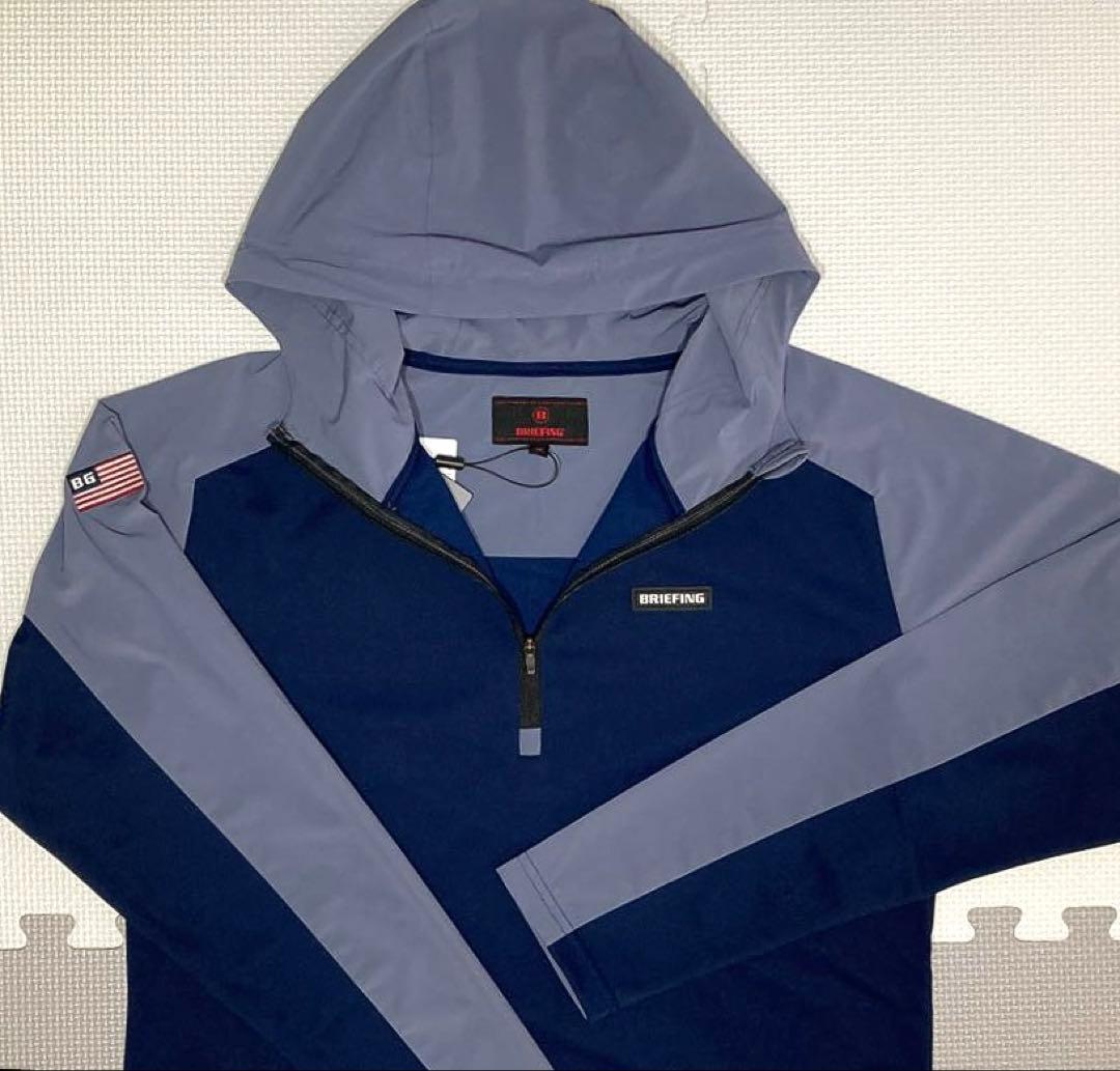 BRIEFING GOLF MS HALF ZIP HOODIE（NAVY／M） - メルカリ