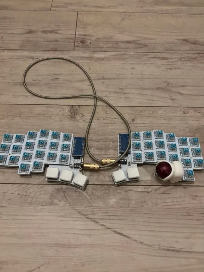 keyball44 トラックボール付き分割型40%キーボード トラックボール付き40%左右分割キーボードキット Keyball44 黒 | 岐阜