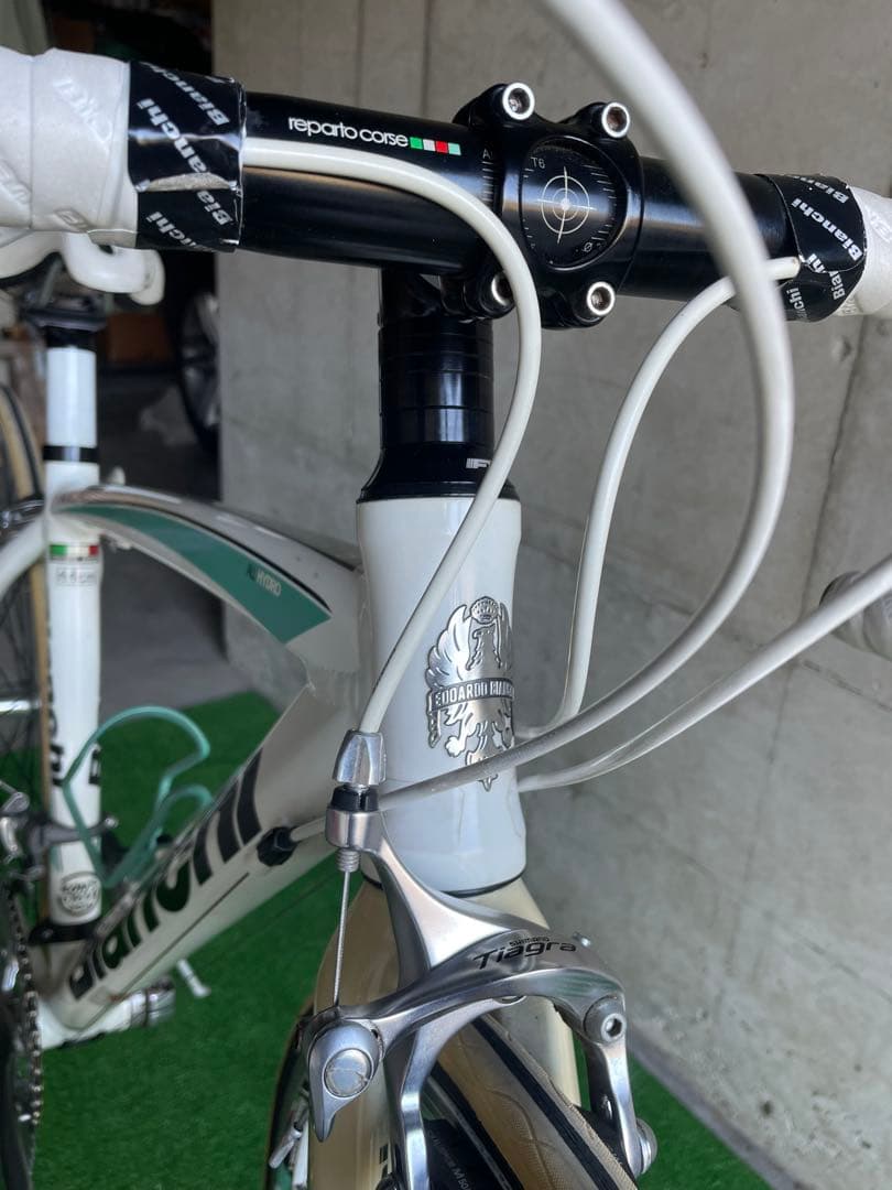 Bianchi \"ビアンキ\"NIRONE 7 ホワイト/ミント　サイズ44cm