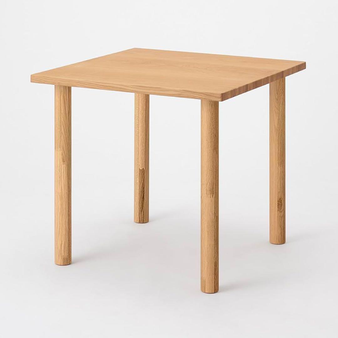 廃盤】無印良品 オーク材 木製テーブル天板のみ 80×80 - メルカリ