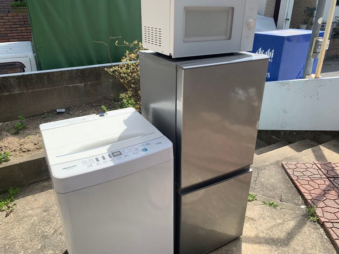 激安特価　家電セット　福岡市内配達設置無料　冷蔵庫　洗濯機　電子レンジ 中古家電セット 3点 冷蔵庫 洗濯機 電子レンジ 国内メーカー 限定 2018
