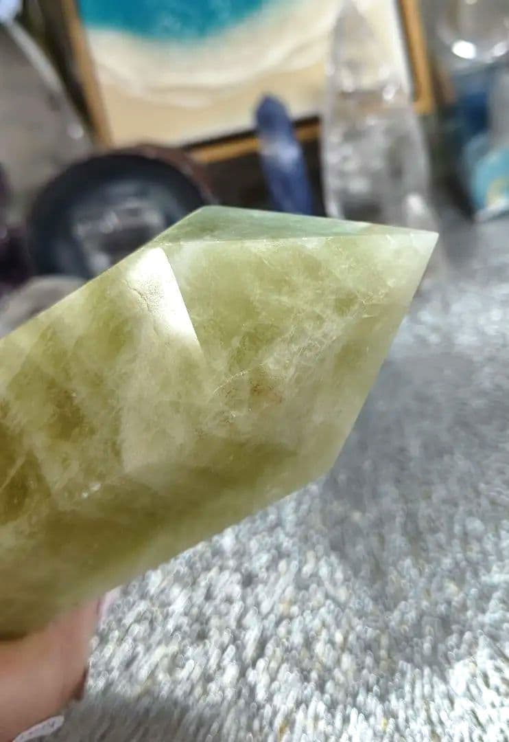 超巨大】シトリン タワー 六角柱 特大サイズ！