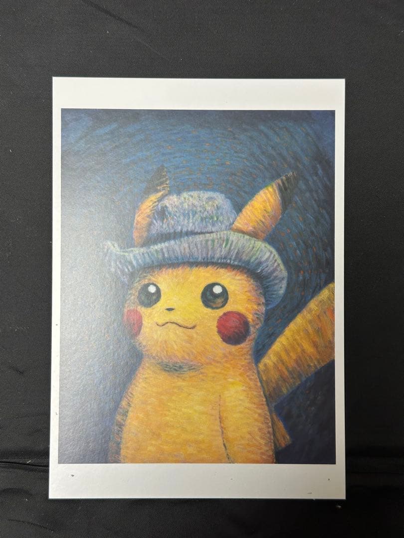 左下2枚に難あり ゴッホピカチュウ イーブイ ポストカード 6枚セット