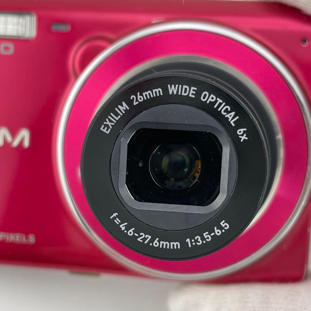 実写美⭕️【動作確認済】CASIO EXILIM EX-ZS26 レッド - メルカリ