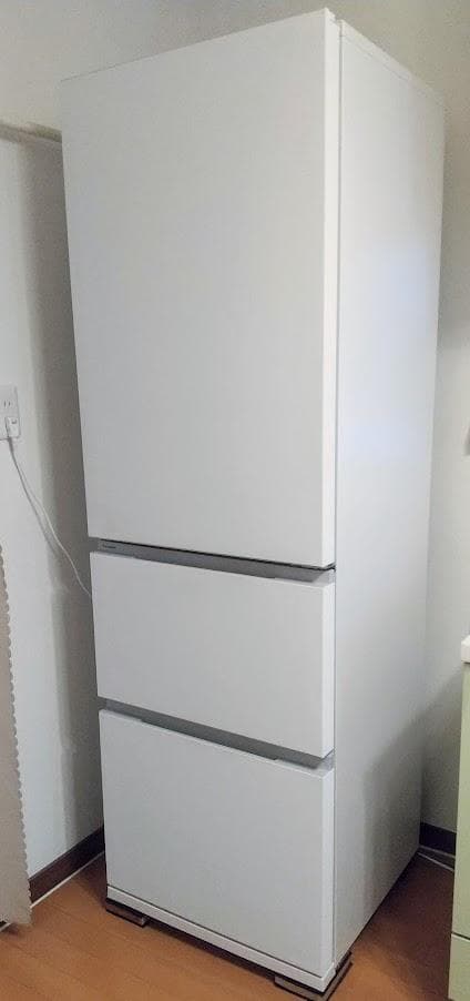 みみ【おしゃれ家電】パナソニック 365L 冷蔵庫 2024年製 パナソニック 冷蔵庫 365L 左開き 3ドア 幅60cm うす型 シンプル