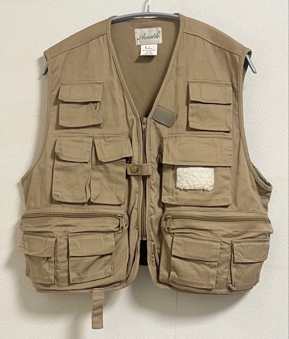 フィッシングベスト ベージュ - メルカリ