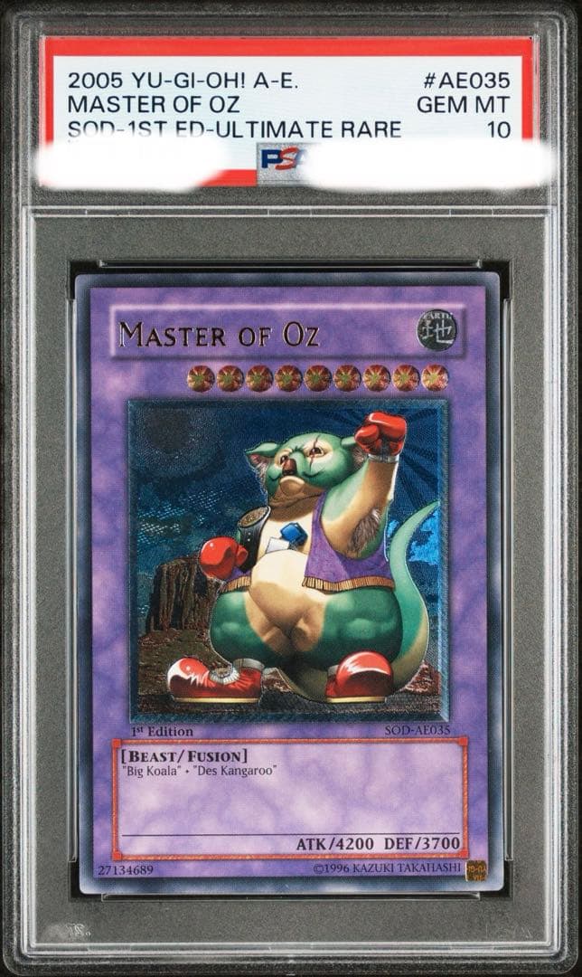 PSA10 遊戯王 旧アジア版 レリーフ マスター・オブ・OZ - メルカリ
