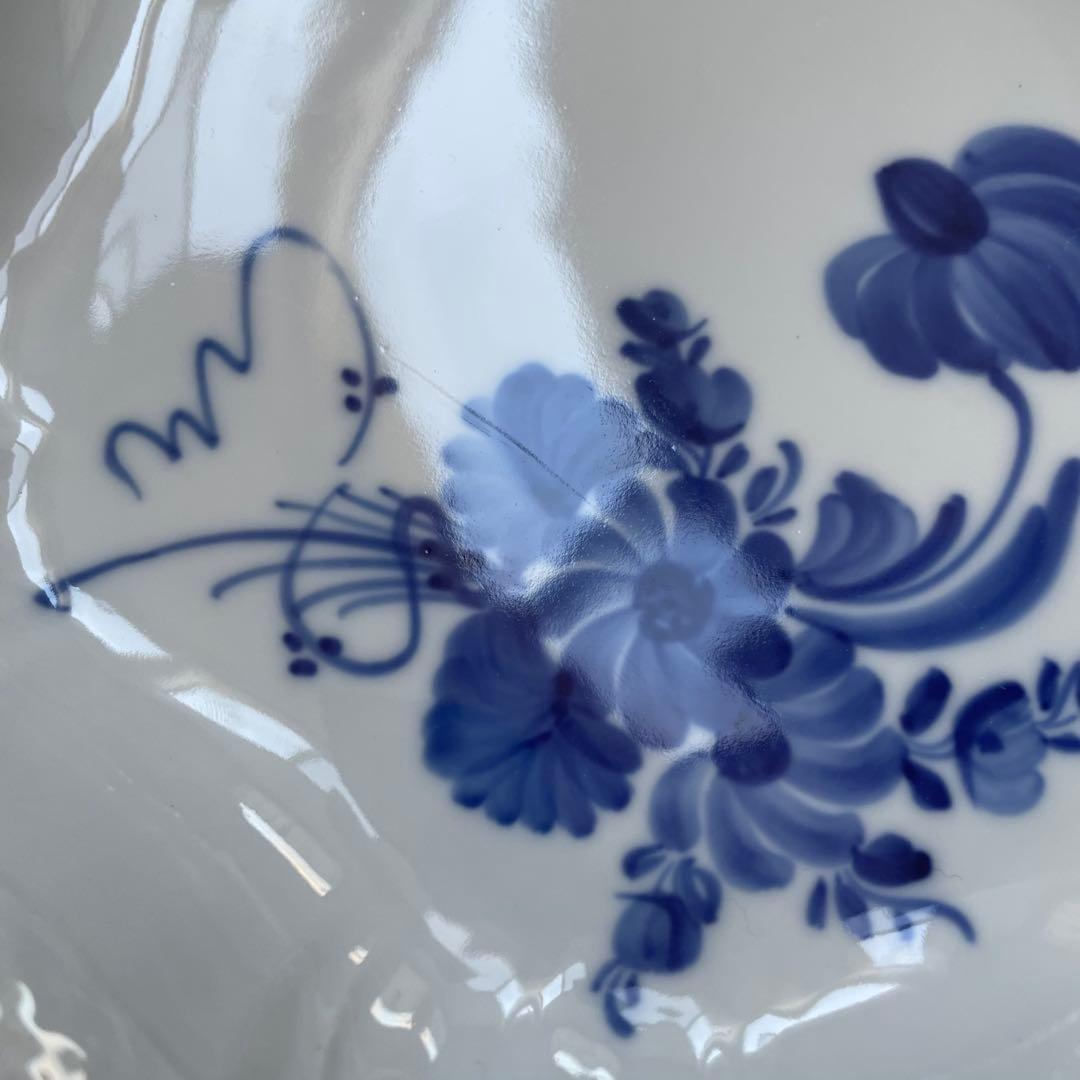 未使用 箱ありロイヤルコペンハーゲン ブルーフラワー六角プレート（深