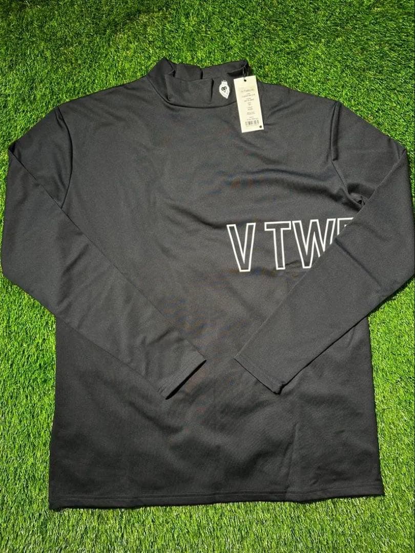 XXLサイズ】新品タグ付き V12 モックネック 黒 - メルカリ