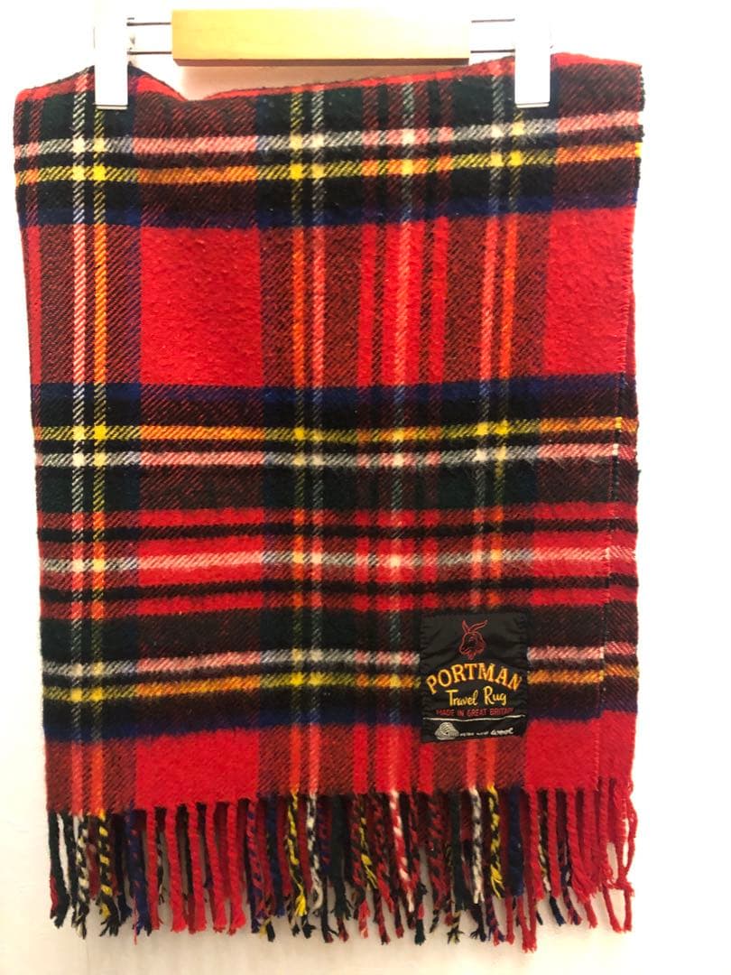 PORTMAN Travel Rug ブランケット ひざ掛け チェックウール - メルカリ
