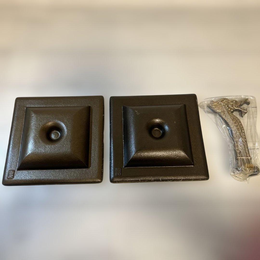 鋳物灰皿 2枚セット レトロ アンティーク雑貨 龍 - メルカリ