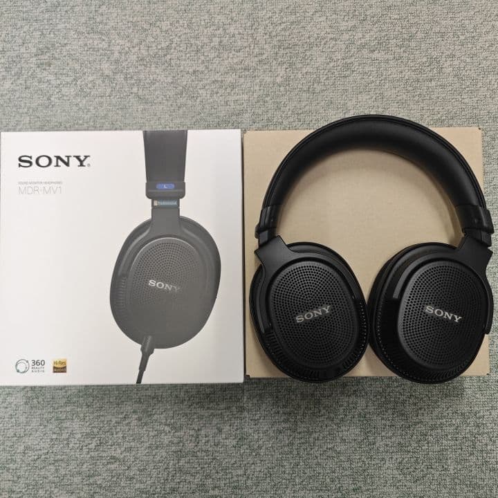 SONY MDR-MV1 ブラック モニターヘッドホン 背面開放型 ソニー MDR-MV1 モニターヘッドホン 背面開放型 ブラック