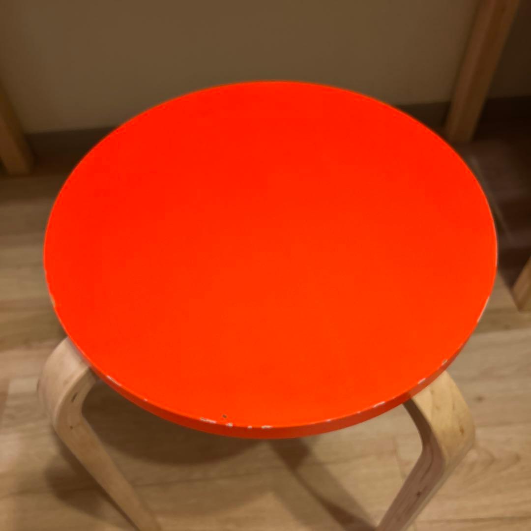 廃盤 イケア 超希少 蛍光色 オレンジ スツール IKEA 椅子 チェア 家具