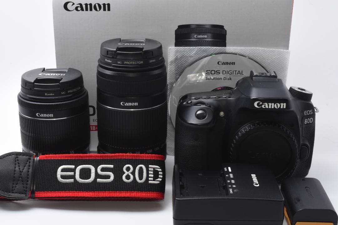 ☆美品☆ Canon EOS 80D ダブルレンズセット - メルカリ