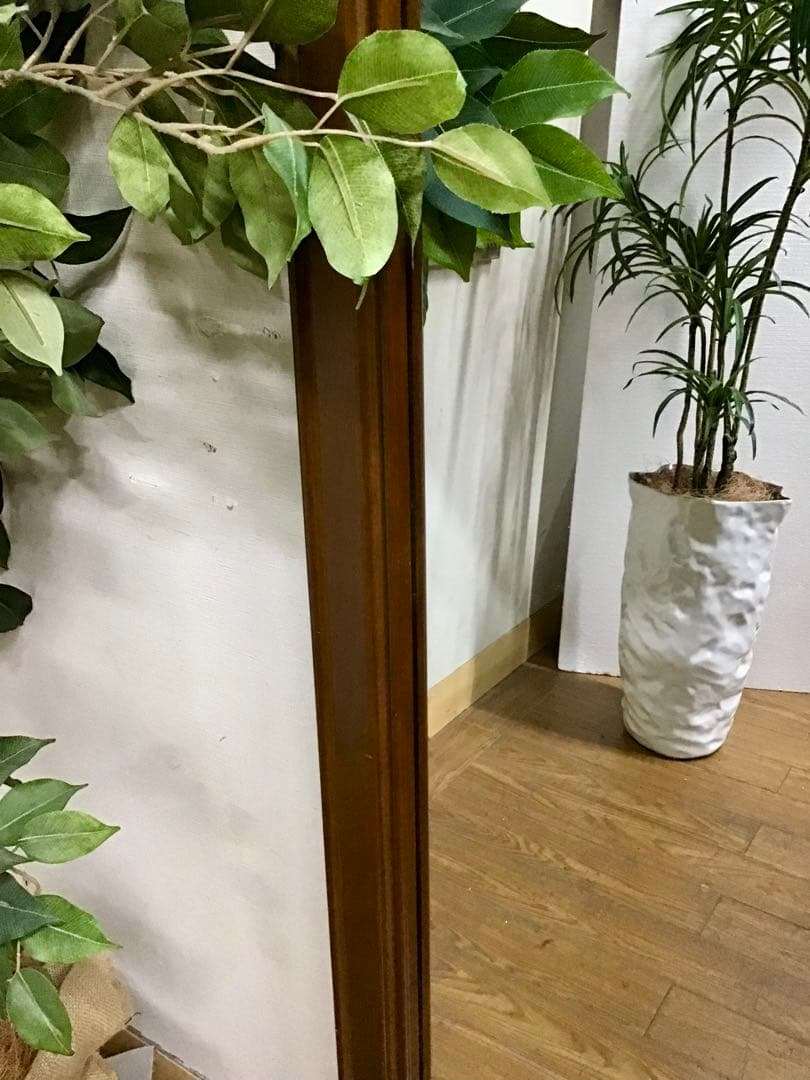 pyo様専用☆管339☆アンティーク調☆木製大型ミラー☆ジャンボミラー