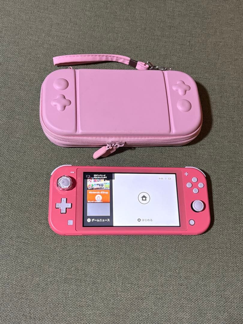 SwitchLightスイッチライトコーラル本体外箱純正充電器 Nintendo Switch 純正新品 SWITCH LITE ニンテンドー スイッチライト