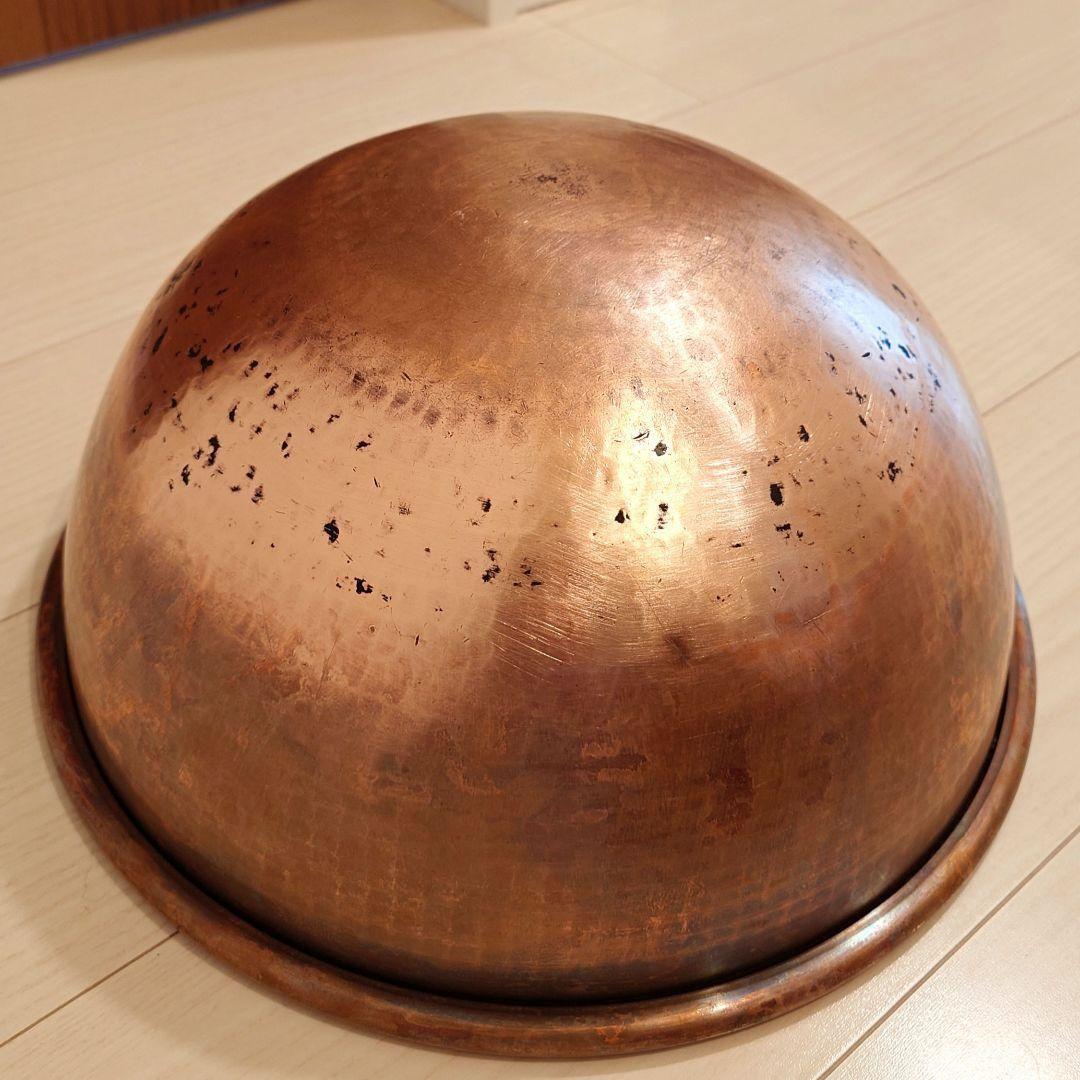 純銅製 特大 大型 さわり鍋 銅鍋 鎚目 37.5cm 送料込み