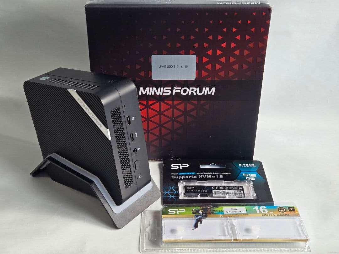 minisforum UM560XT Win11未認証 初期化済 minisforum UM560XT Win11Home未認証 初期化済 - メルカリ