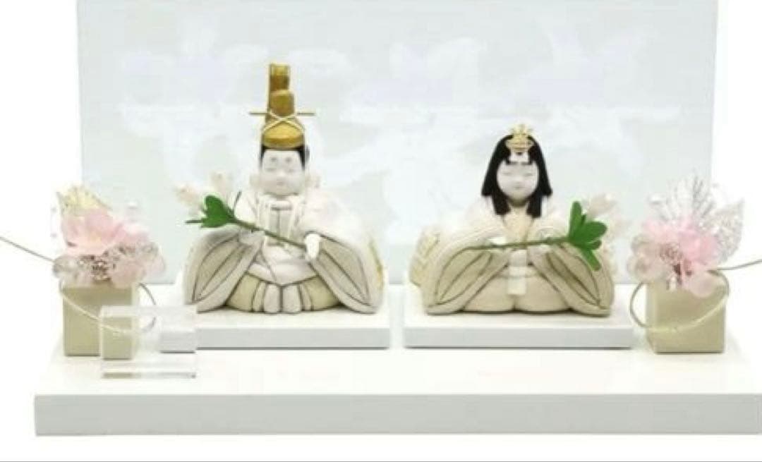 新品未使用【真多呂人形】親王飾り／カサブランカ 雛人形 創業明治11年の人形専門店。寿月すみたやの雛人形。金林真多呂作 木目