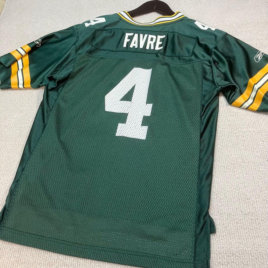 NFL】ブレット・ファーブユニフォーム Reebok Lグリーンベイパッカーズ