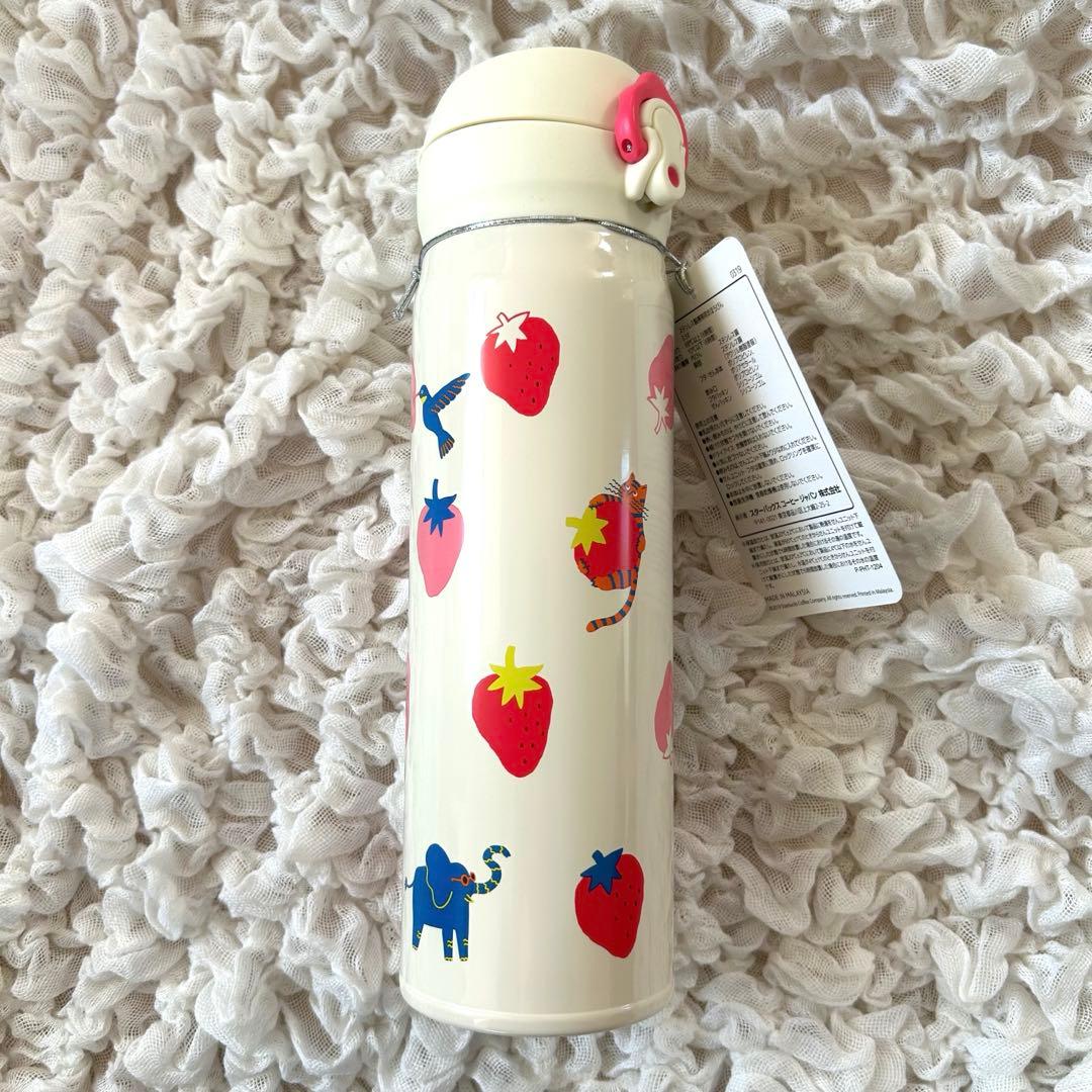 新品 スターバックス ハンディーステンレスボトル ストロベリー 500ml