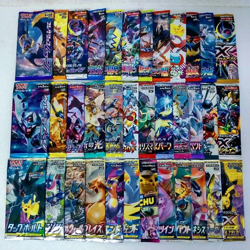 ポケモンカード サン＆ムーンシリーズ 全36種セット 未開封パック