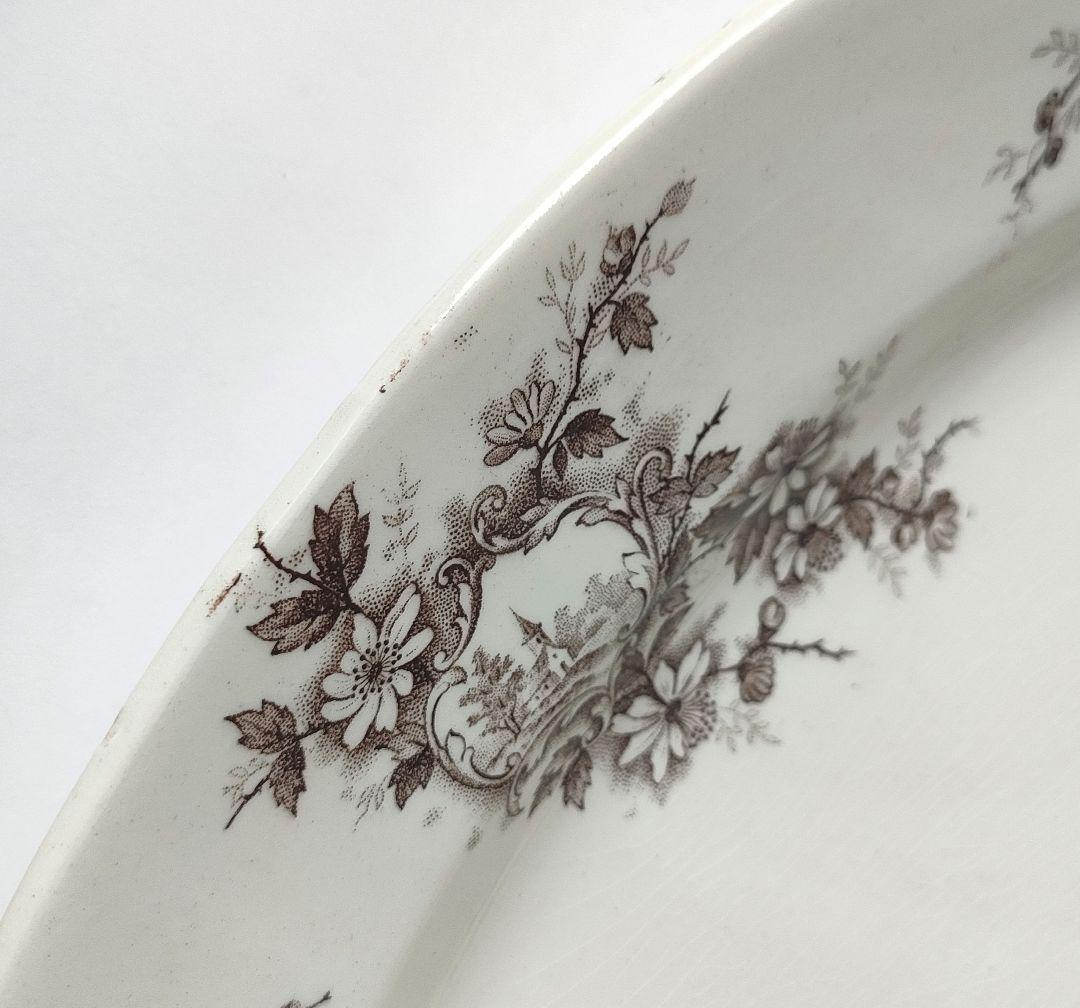 希少 美品 ジョワジールロワ ポンパドール オーバル皿 フランス