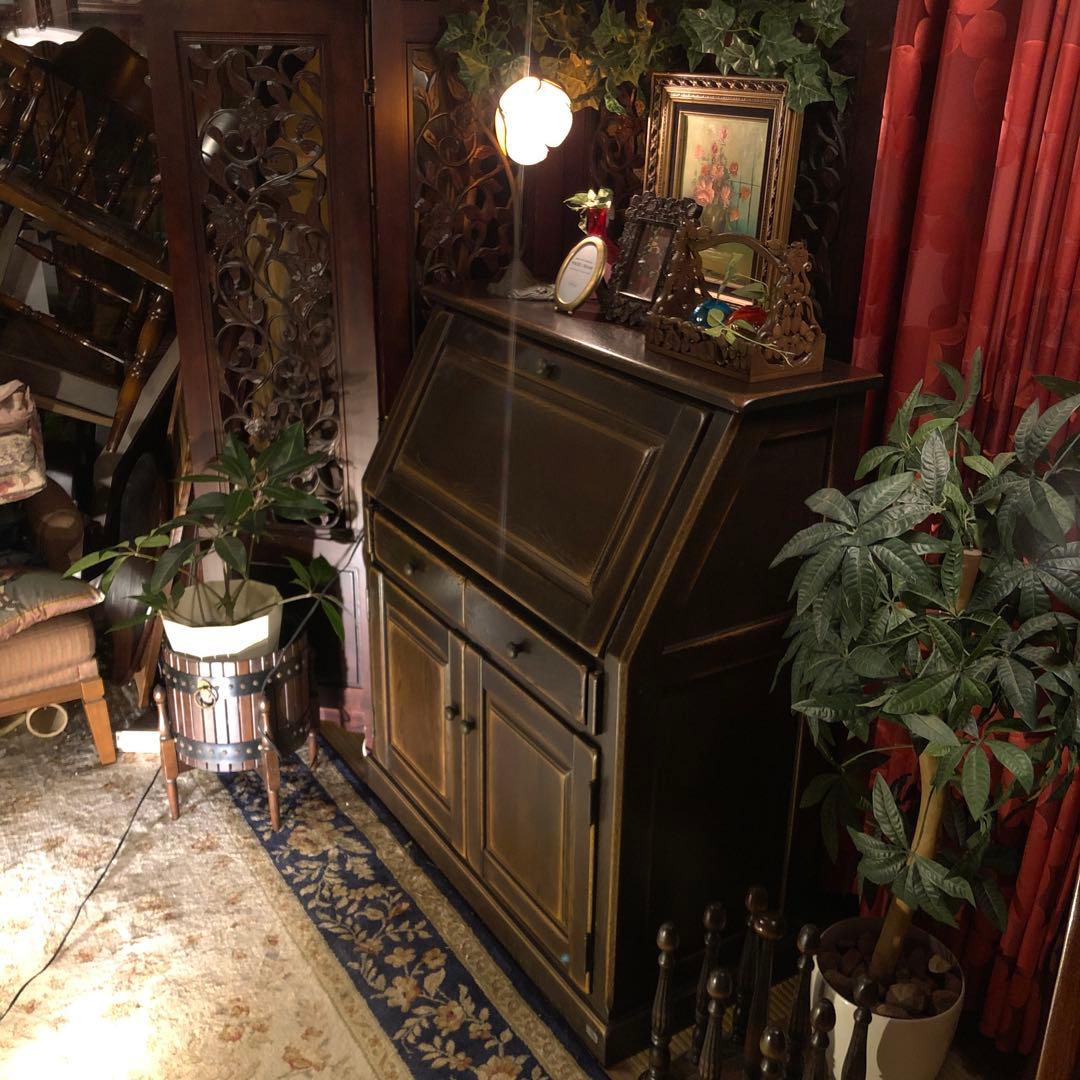 Sale 国産ヴィンテージ 北海道旭川 近藤工芸 ライティングビューロー