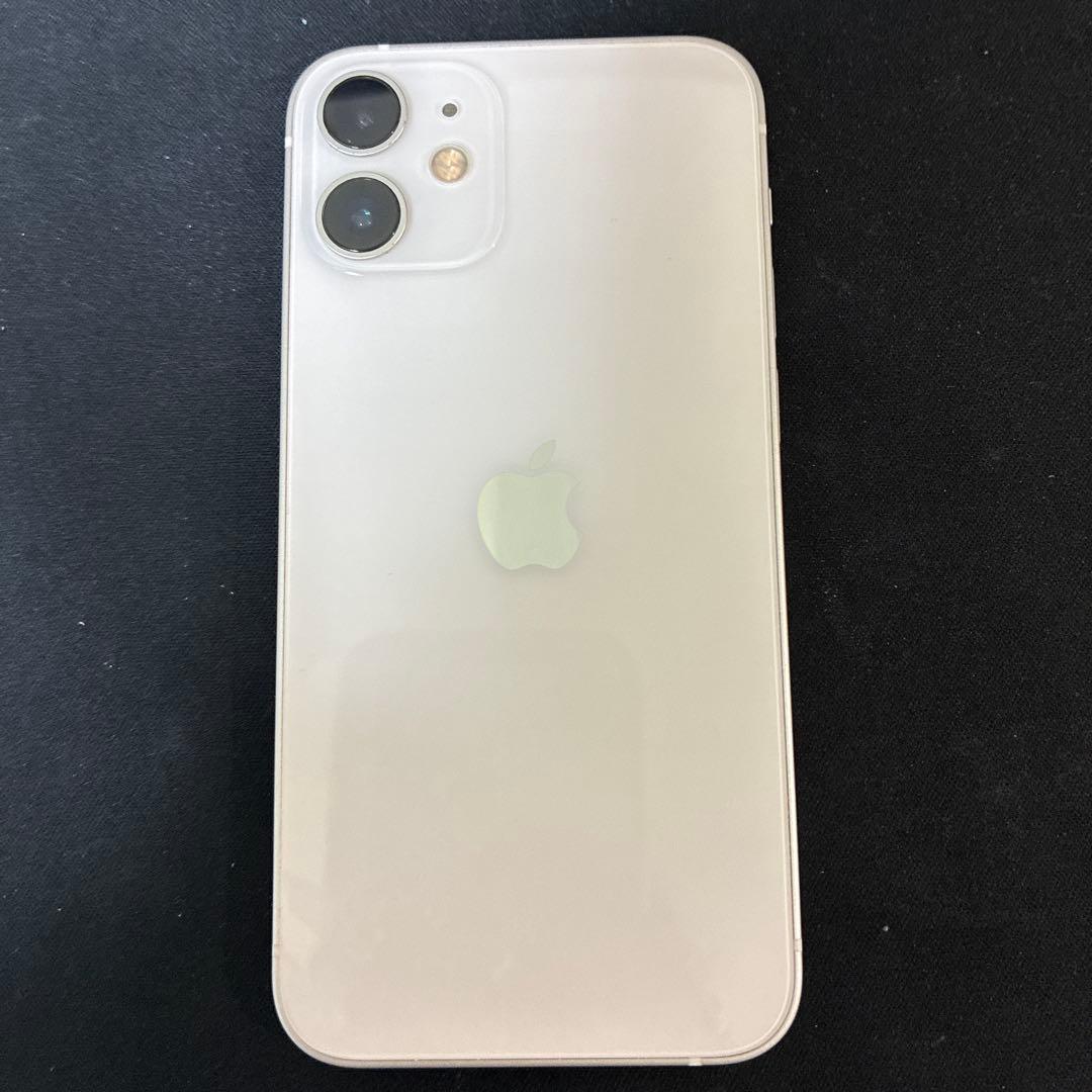 美品✨Apple iPhone 12miniホワイト 本体 iPhone 12 mini セイモバイル☆国内SIMフリーiPhone 64GB ホワイト