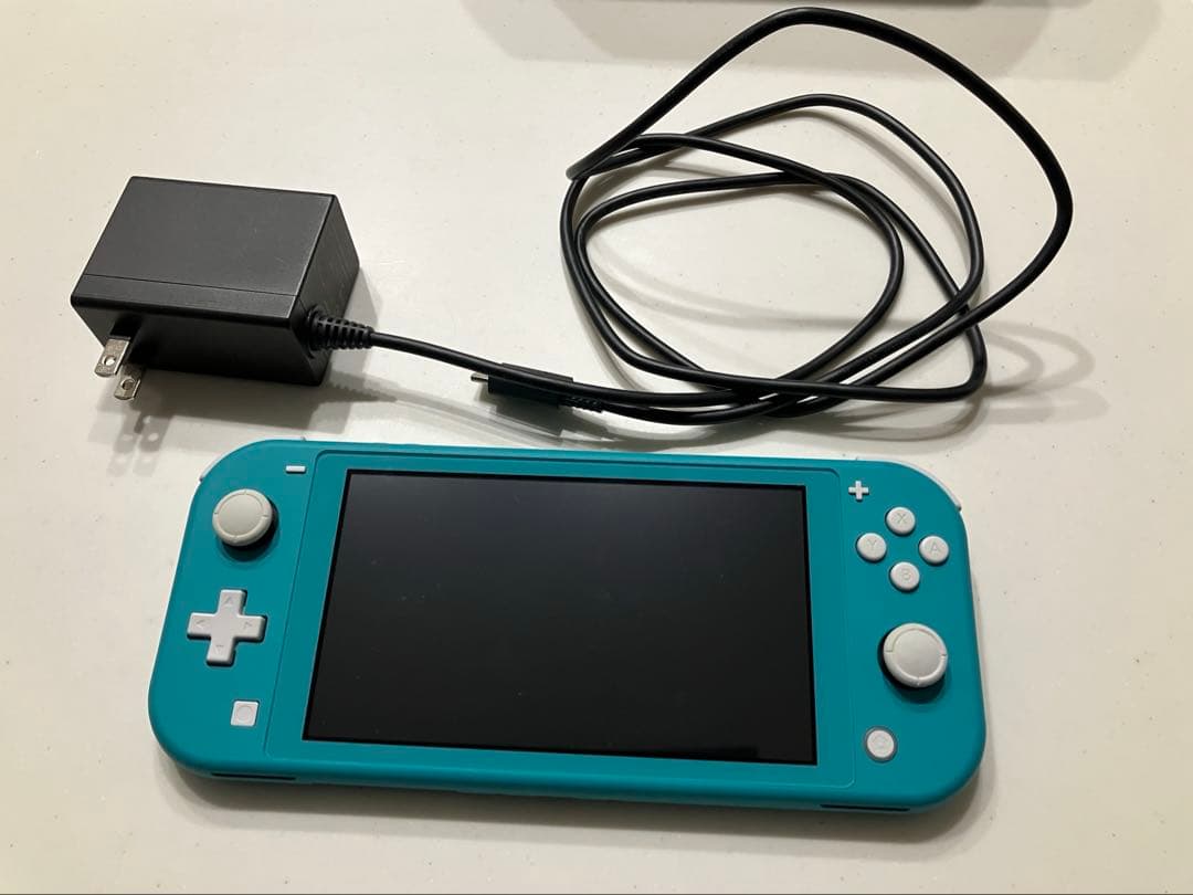 任天堂 Nintendo Switch Lite ターコイズ 充電器付き - メルカリ