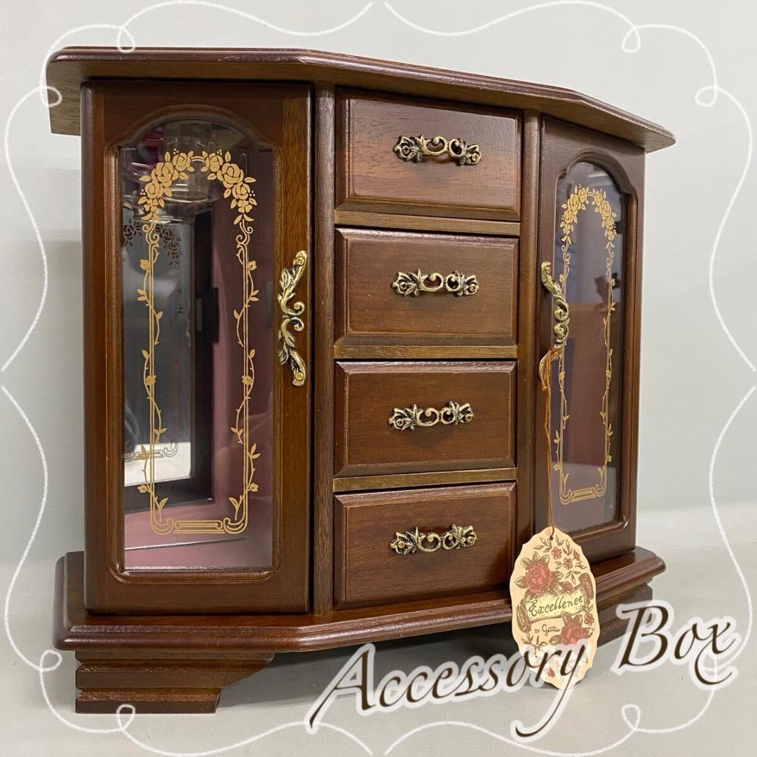 未使用 木製 ジュエリーボックス ジュエリー ボックス 木製 | Sears（シアーズ）のプレゼント・ギフト