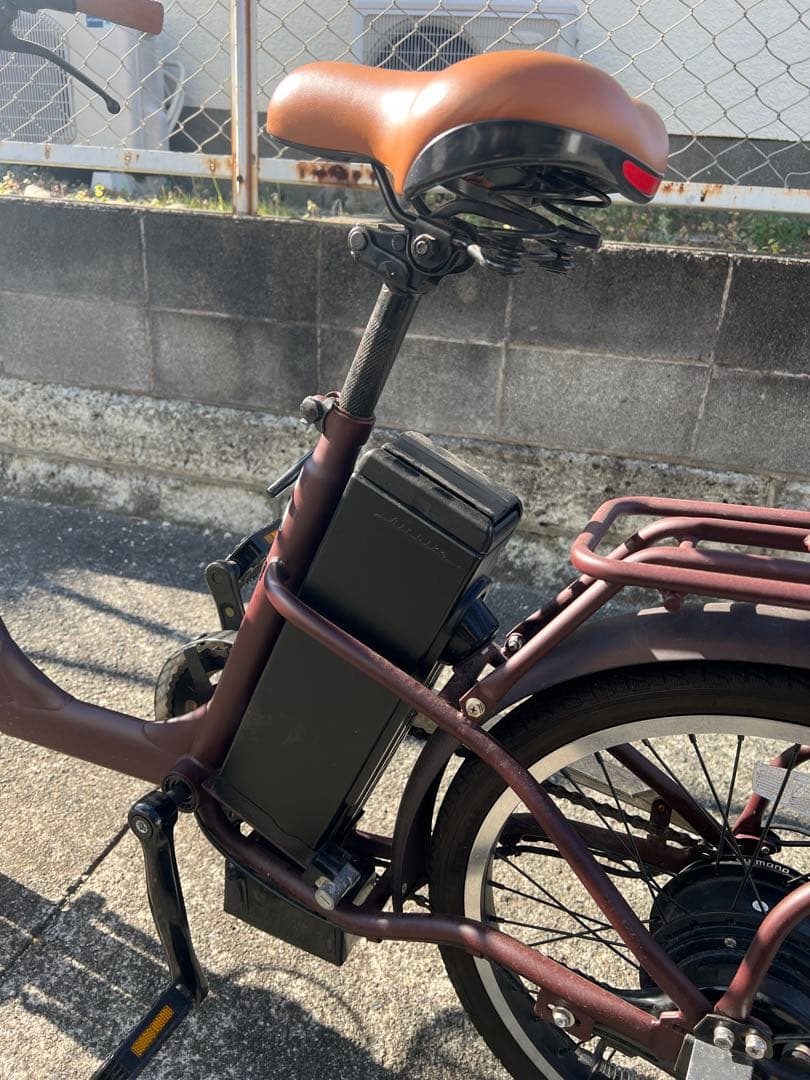 air bike 20インチ 電動アシスト自転車 ブラウン 前面バスケット