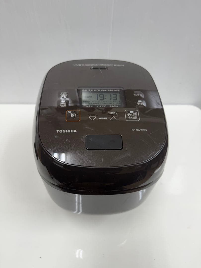 TOSHIBA 真空圧力IH ジャー炊飯器RC-10VRVE3 2023年製 東芝 真空IH 炊飯器 炎匠炊き5.5合 RC-10RXA(W)ミルキーホワイト