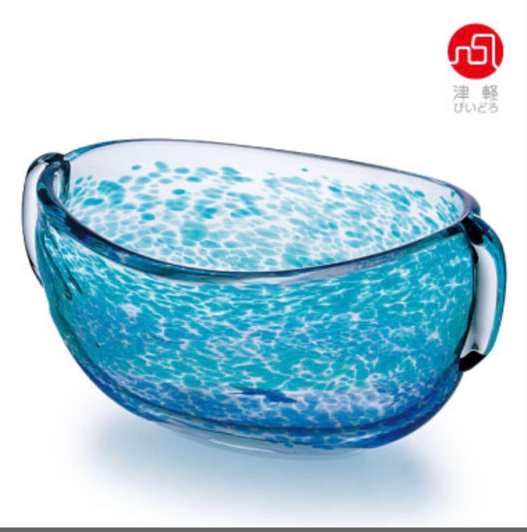 津軽びいどろ 水盤 「水陰」 F-79985 ❣️ 津軽びいどろオンラインショップ | 水盤 花器 | ガラス花瓶の商品一覧
